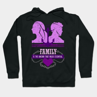 family is the anchor that holds essential purple Hoodie